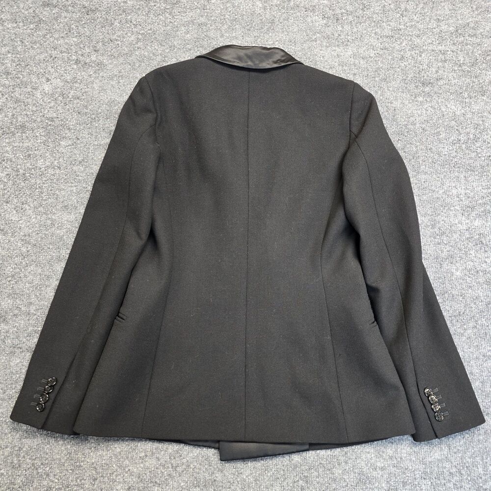 Etro Tuxedo Style Double Breasted Button Blazer Jacket Black Women's Sz EU 42 - Picture 9 of 11